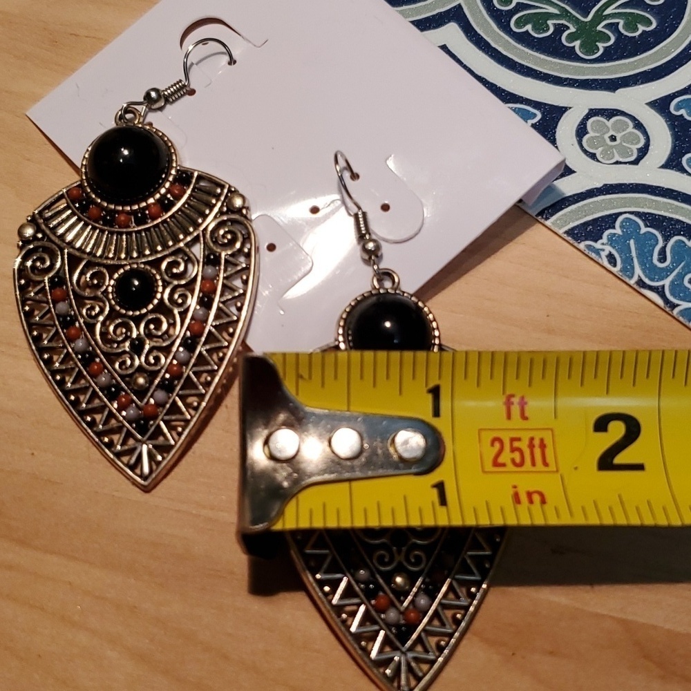 🔱 NIB INDIAN THEME EARRINGS - Picture 6 of 7